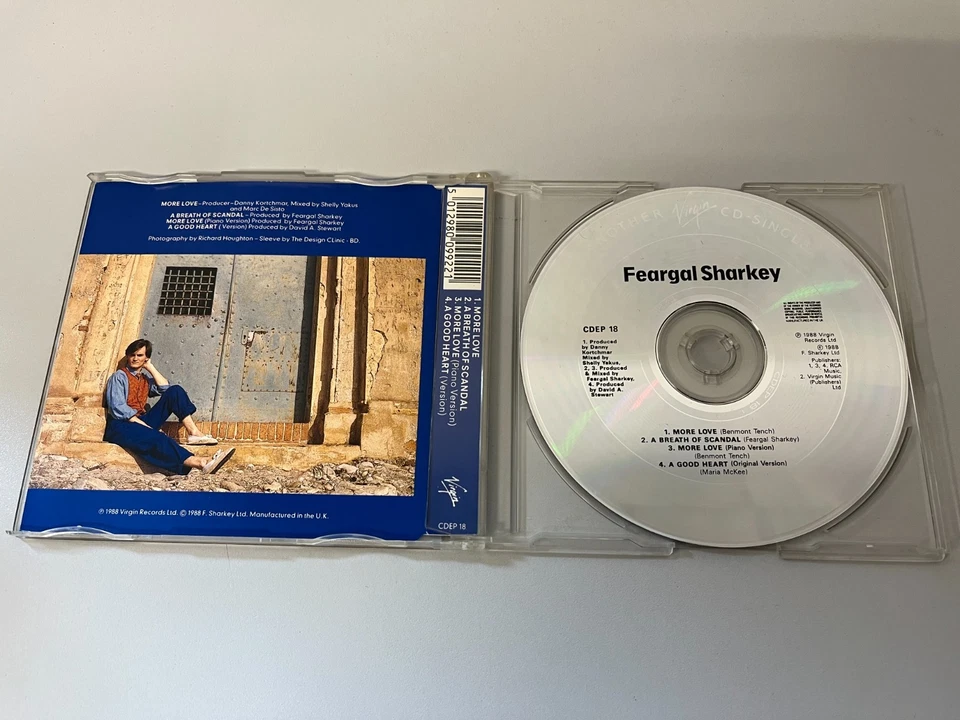 Feargal Sharkey – More Love - Maxi CD Single © 1988 - incl. A Good Heart - Bild 2 von 2