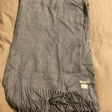 Vintage Robinson 100 acrylic scarf Wrap gray