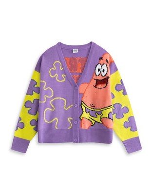 SpongeBob SquarePants Cardigan | Womens Purple | Official Merch