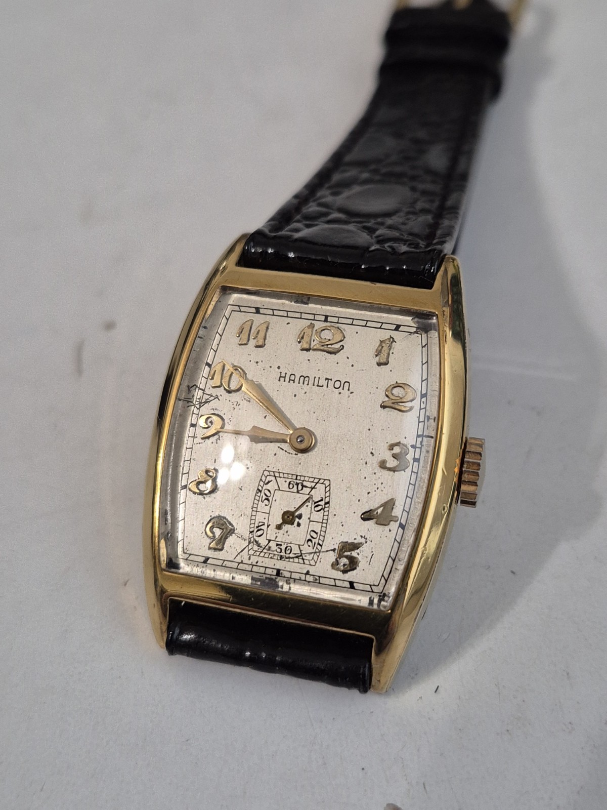 Vintage 1940 Hamilton 987E 17jls watch 10K Gold Filled fully serviced