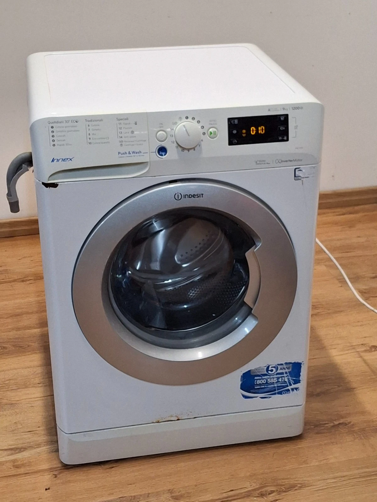 Lavatrice Indesit BWE 91284 Usata 9 Kg 1200 Giri Funzionante viene aperta una nuova finestra o scheda