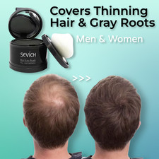 Waterproof Instant Hairline Filler Powder Covers Thinning Gray Roots in Seconds