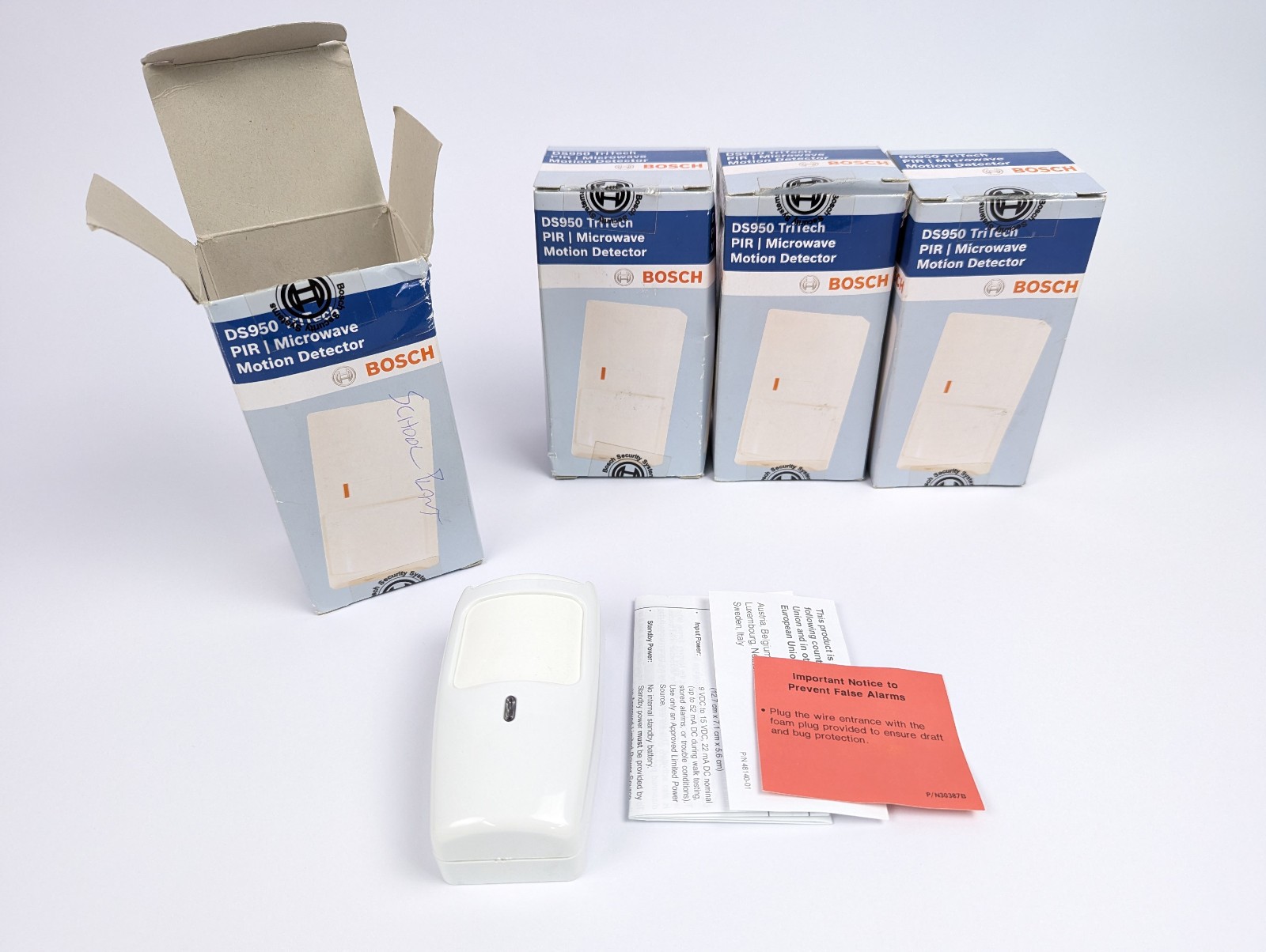 *LOT OF 4* Bosch DS-950 TriTech Microwave Motion Detector Security