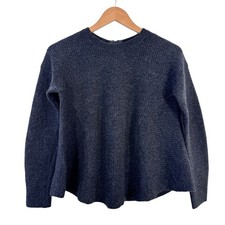 COS Jumper Size S Wool Blend Swing Oversized Grey Knit Sweater Minimal Capsule