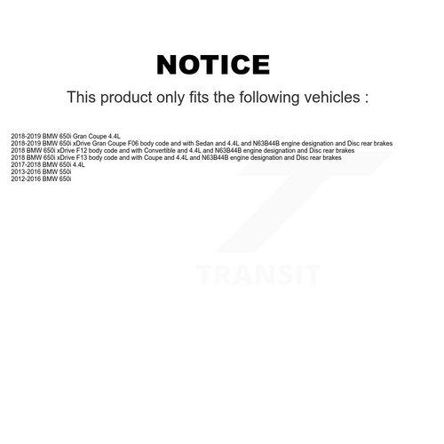 Front Rear Ceramic Brake Pad Wear Sensor Kit For BMW 650i xDrive Gran Coupe 550i - Picture 2 of 9