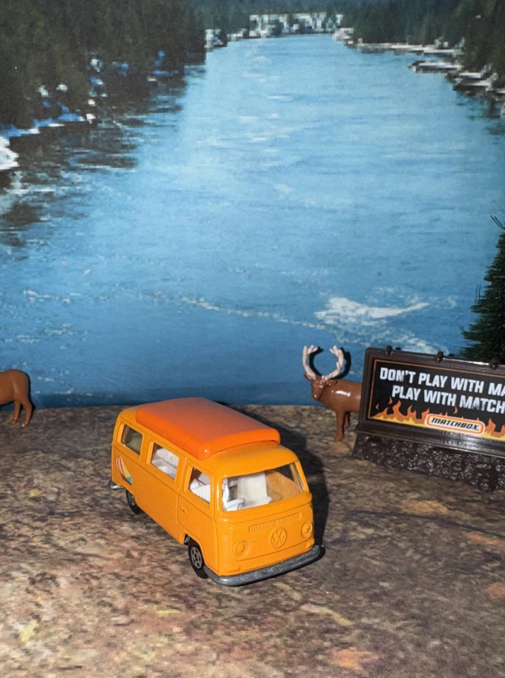 Matchbox Lesney Сделано в Англии Супербыстрый 1970 Volkswagen Camper #23 Общежитие M - Изображение 3 из 4