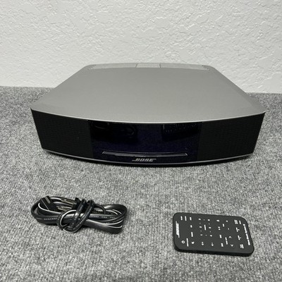 Bose Wave Music System IV 417788-WMS CD Player AM/FM Radio Silver Remote Tested