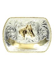 Crumrine Western Belt Buckle Kids Horse Head Silver Gold C1059207