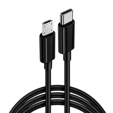 Type-C to Micro USB Cable Cord Fast-Charging and Data Transfer for Tablets