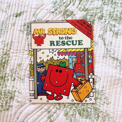 Mr. Strong to the Rescue by Roger Hargreaves Paperback Book 1983 Little Miss