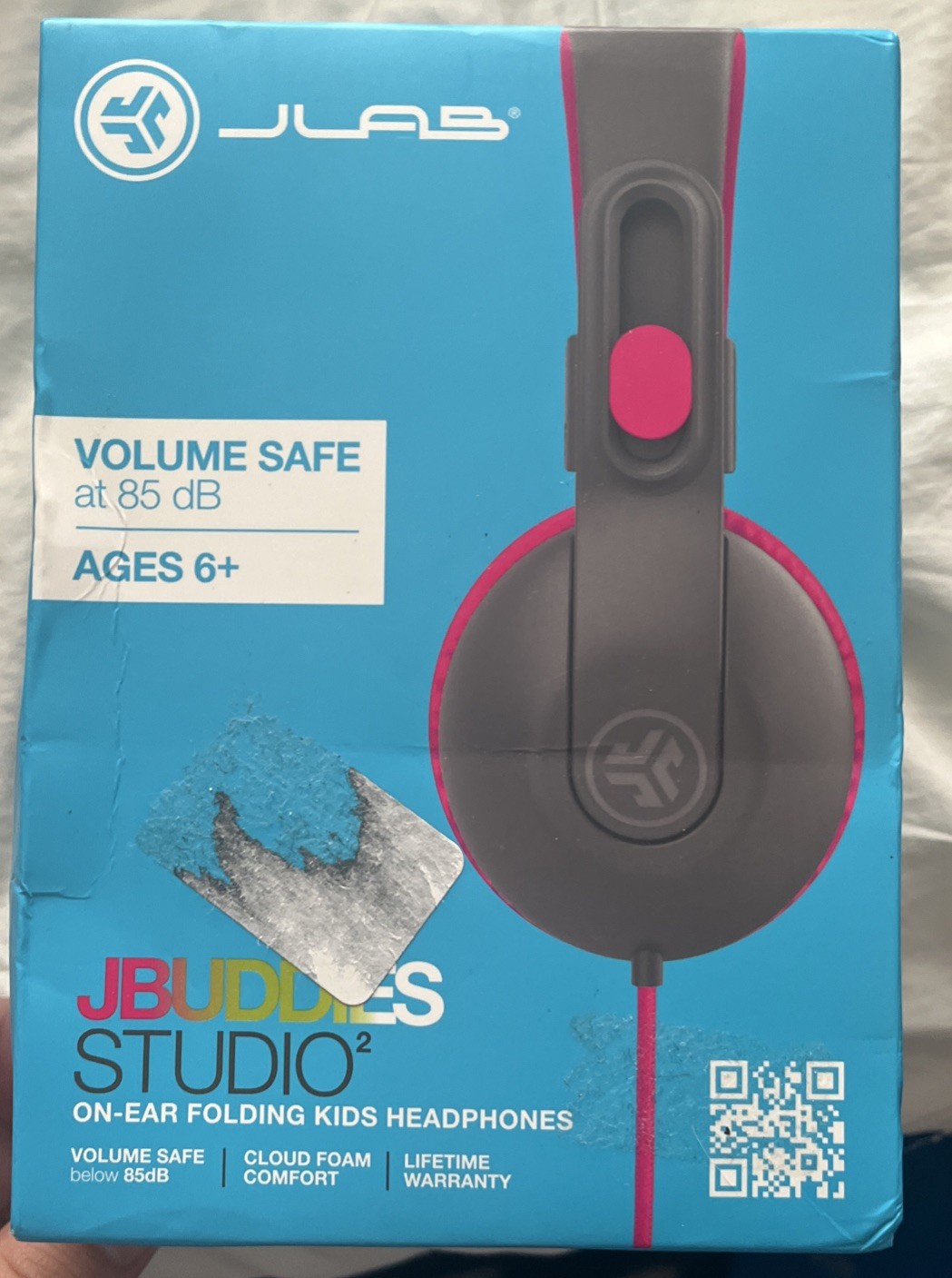 JLAB JBUDDIES STUDIO 2 WIRED KIDS HEADPHONES - BLACK/PINK