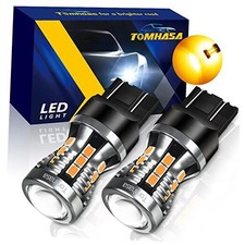 7440 LED Bulbs Amber Yellow for Turn Signal Light, 7441 7443 Yellow pack of 2