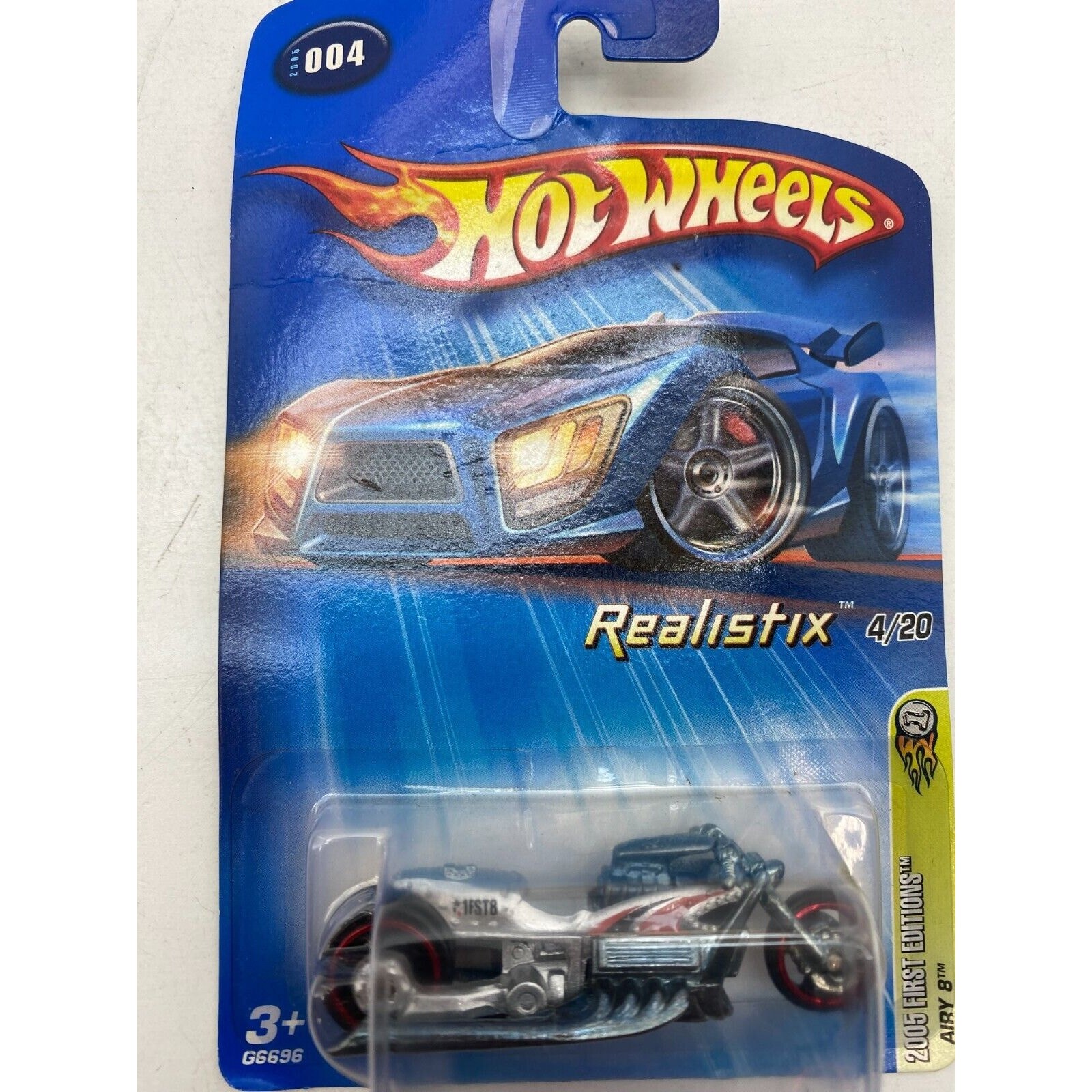 Hot Wheels 2005 First Editions Airy 8 Realistix 4/20 #004 Silver