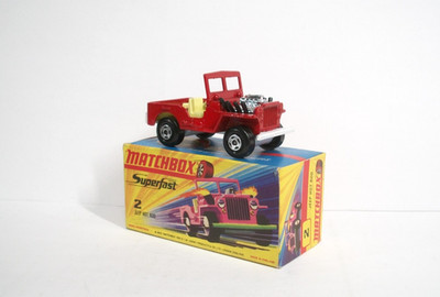 Matchbox Superfast Nr. 2b Jeep Hot Rod              OVP   mint/boxed