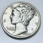 1944 S Mercury Dime 10C 90% Silver Liberty Winged Cap Design #5851