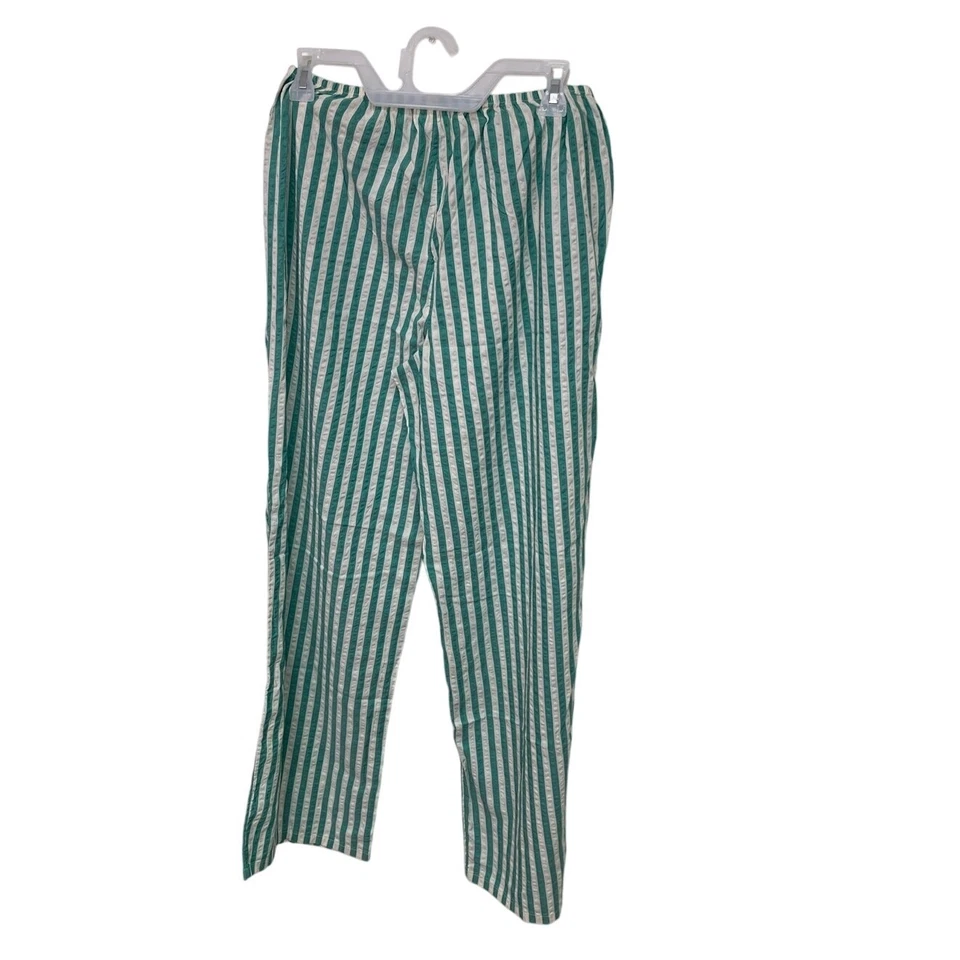 New Aerie Womens Small Seersucker Striped Elastic Drawstring Waist Lounge Pants - Image 3 of 4