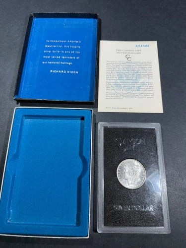 1882-CC GSA Morgan Dollar Uncirculated Carson City with Certificate & Box