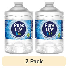  2 pack Pure Life Purified Water, 3 Liter, Single Plastic Jug