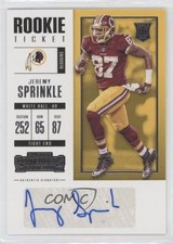2017 Panini Contenders Rookie Ticket Jeremy Sprinkle #177 Auto 07i7