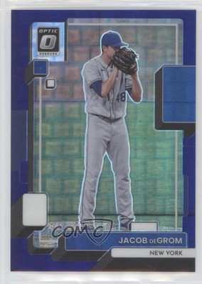 2022 Panini Donruss Optic Purple Pandora Prizm 43/99 Jacob deGrom #113 0g03