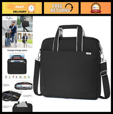 Waterproof 17-18 Inch Laptop Shoulder Bag, Messenger Case for Men  Women, Black