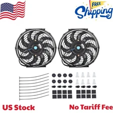 12" Electric Radiator Cooling Fan Assembly Kit,High Performance Cooling Radiator