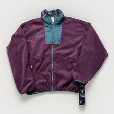 Vintage Columbia Fleece Size L Aztec Full Zip 90s Outdoors Sweater NOS