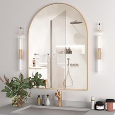 Arched Wall Mirror for Bathroom, 30"x40" Arched Mirror Wall Mounted Mirror wi...