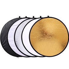 43"/110cm 5-in-1 Light Reflector for Photography Collapsible Multi-Disc Round...