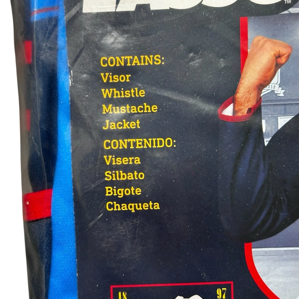 Disfraz Ted Lasso XL 40/42 Richmond Chaqueta de Fútbol Visera Silbato Bigote Nuevo Foto 2 de 4