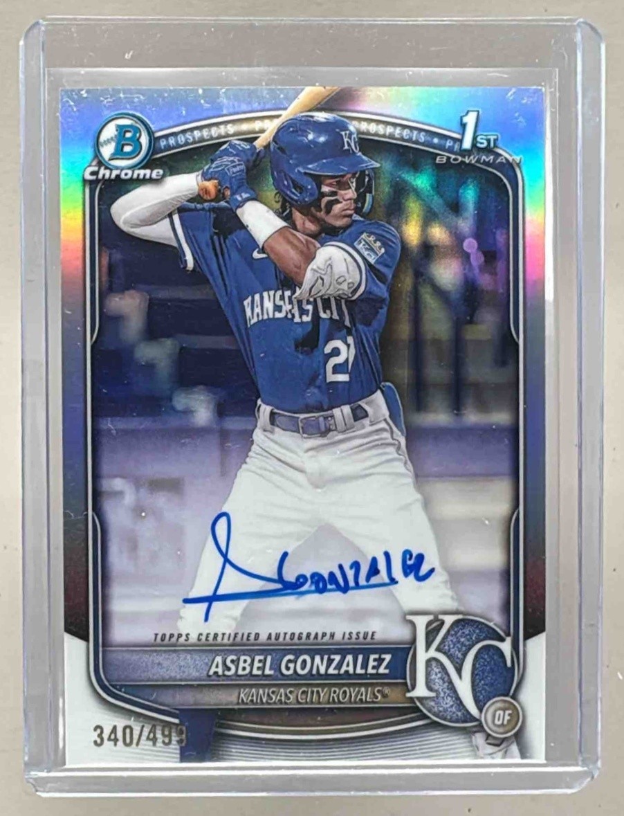 Asbel Gonzalez 2025 Bowman Chrome #CPA-AG Refractor Prospect Auto /499