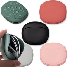 5Pcs Silicone Headphone Organizer,Earbud Case,Data Cable Storage Case