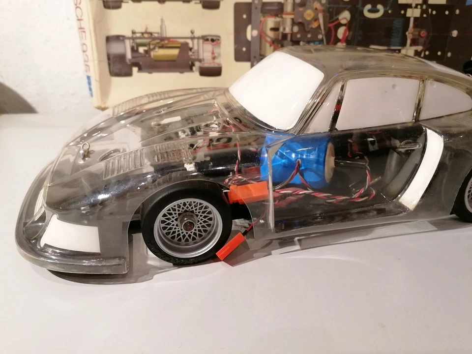 Carrera Structo 90328 Porsche 935 1:12 Transparent selten '79 TOP Rarität in OVP - Bild 3 von 4