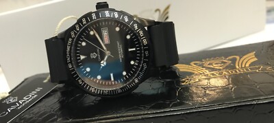 Automatik Herrenuhr Cavadini Edelstahl Drehbare Lünette Tag-Datum tachymeter
