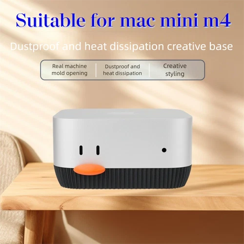 Dustproof Computer Base 3D Printing Host Accessories Bracket for Macmini M4