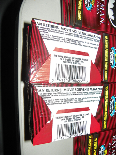 1991 TOPPS STADIUM CLUB *BATMAN RETURNS* TRADING CARD 60 UNOPENED PACKS - Picture 3 of 3