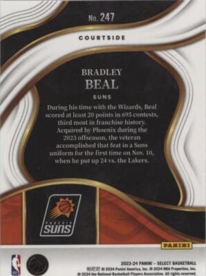 BRADLEY BEAL Panini SELECT /99シリ No.11 2023-24 Panini Select - Bradley Beal #247 for sale | eBay