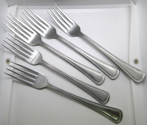 Oneidacraft AGO-BEADED ARTISTRY *1 forchetta da pranzo* 7 1/4" inox - Foto 2 di 6