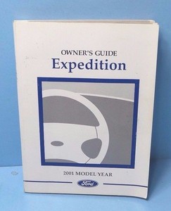 01 2001 Ford Expedition Owners Manual Ebay