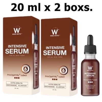 Wink White Intensive Serum Full Facial Moisture Natural Skin Tone 20 ml x 2 boxs