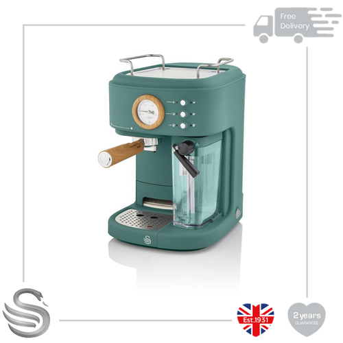 Swan Nordic One Touch Semi Auto 1.7L Espresso Machine 15 Bars of