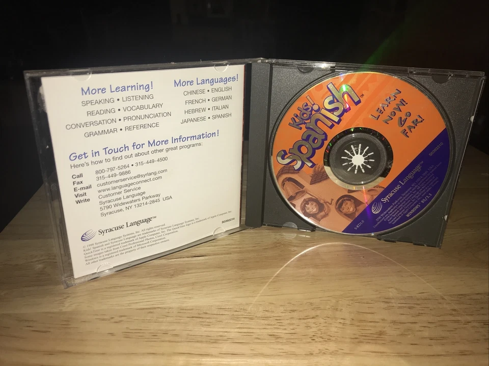 Syracuse Language Kids Spanish (1998, Windows 95 & up) Cd-Rom - Image 2 of 3