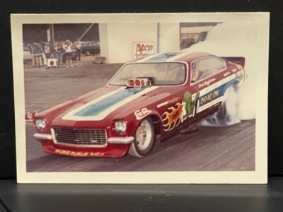VRHTF VTG NHRA VERY COOL MART HIGINBOTHOM DRAG ON VEGA 3.5'' X 2.5'' PHOTO