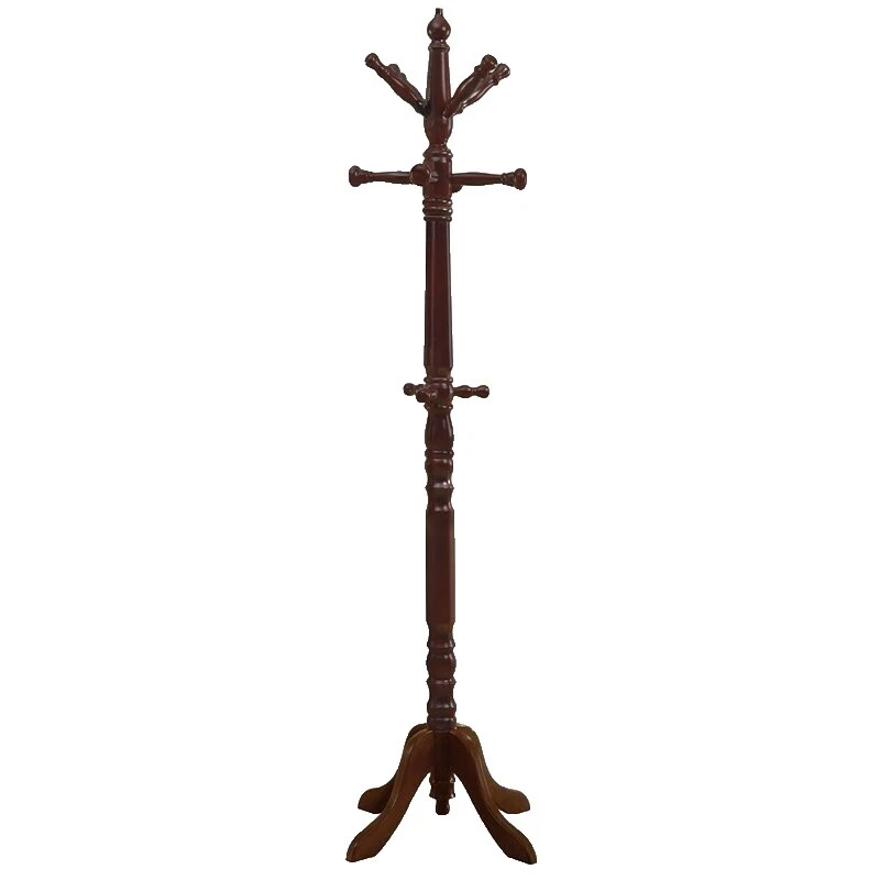 Abrigo tradicional marrón y Bastidores de Sombrero