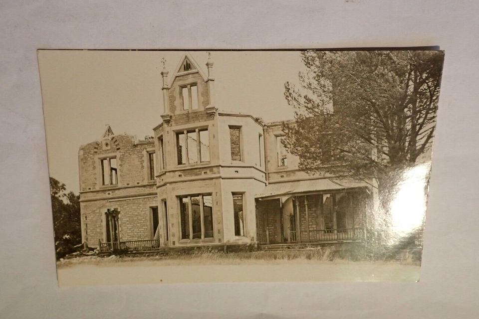 MOUNT BRECKAN FIRE DISASTER VICTOR HARBOR POSTCARD EXCELLENT CONDITION