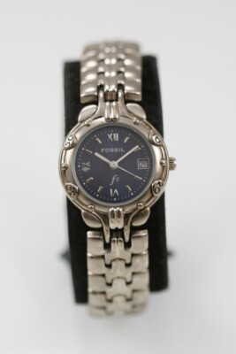 Fossil F2 Watch Women Stainless Steel Silver Water Resistant 