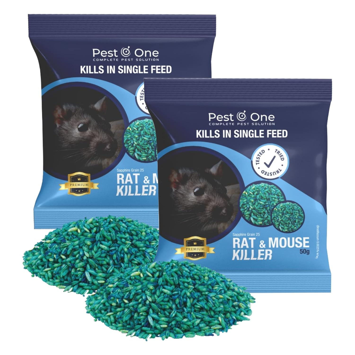 Rat Poisoning Sachets Grain Bait for Rats Mouse Poison Grain Rodent Control Fast