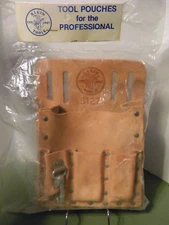NEW Klein Tools 5127 Leather 6-Pocket Tool Pouch