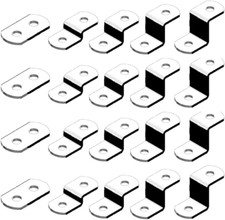 Offset Canvas Clips for Picture Framing Assorted Small Sizes, 10 Each 0/0", 1/8"