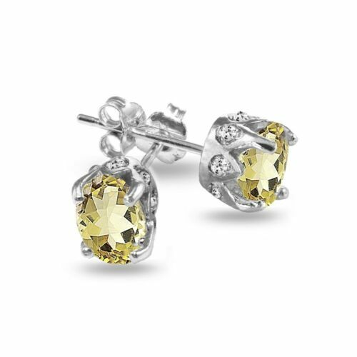 Boucles D'oreilles TOPAZE AMÉTHYSTE CITRINE - Argent 925 - Marque A Bijoux - Neuves Avec étiquettes